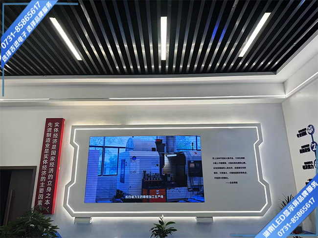 湘潭湘潭縣某電子廠車(chē)間接待中心LED顯示屏